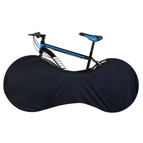 Fahrradabdeckung Schwarz,Waschbare Fahrrad StaubschutzhüLle,Dehnbarer Staubbeutel Hochelastische Technische Gewebe Fahrradschutzhülle,Geeignet füR Verschieden FahrräDern Mountainbike Rennradfahren
