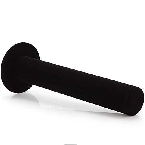 Jiffordwind Black Velvet Vertical Tower Hair Band Hair Clasp Jewelry Bracelet Display Bangle T-Bar Display Organizer Holder (2 Pack-Hair Band Display) #TOP1