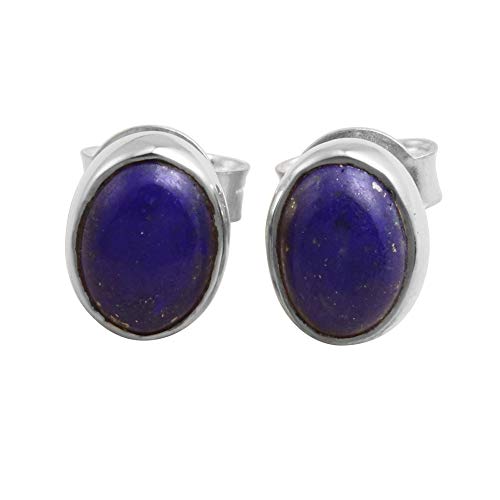 Boucles d'oreilles lapis bleu pour sublimer vos tenues minimalistes en argent