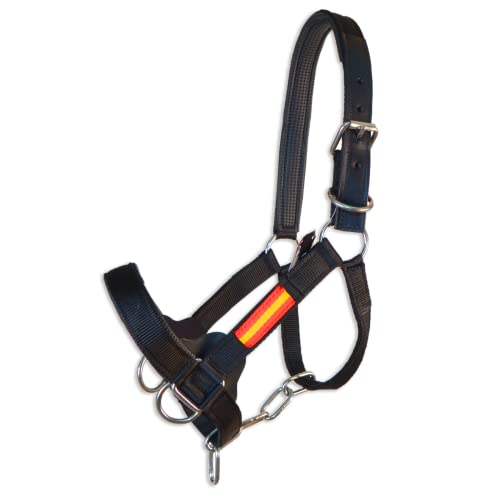 Cabezada cuadra nylon extra Los Nietos Dressage | Talla FULL | Color Negro | Equipamiento para el caballo | Producto de Guarnicionería | Tradición artesana | Los Nietos