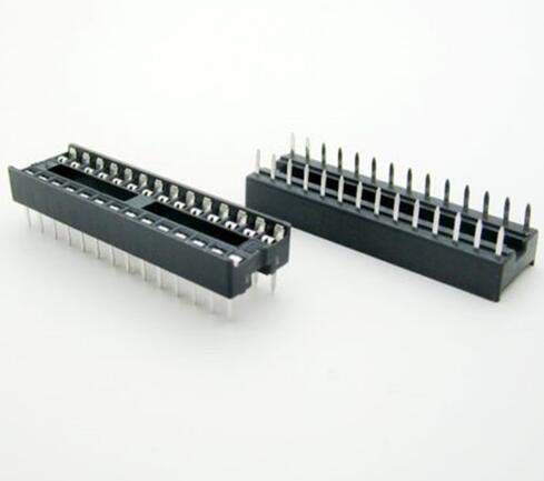Wiring Connecting Terminals - 17PCS/lot 28 Pin DIP Square Hole IC Sockets Adapter Narrow 28Pin Pitch 2.54mm Connector