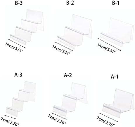 Card Holder Clutches Organizer Acrylic Jewelry Stand Wallet Display Stand for Bag Phone Cards Cosmetic Store Business White image 3