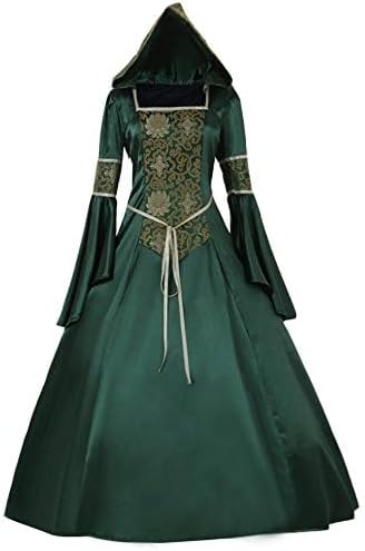 CosplayDiy Women's Medieval Hooded Fancy Dress Victorian Costume - Image 2