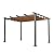 Domi 10x13ft Outdoor Retractable Pergola with Sun Shade Canopy, Pergolas and Gazebos Clearance, Patio Metal Canopy for Deck, Garden, Backyard