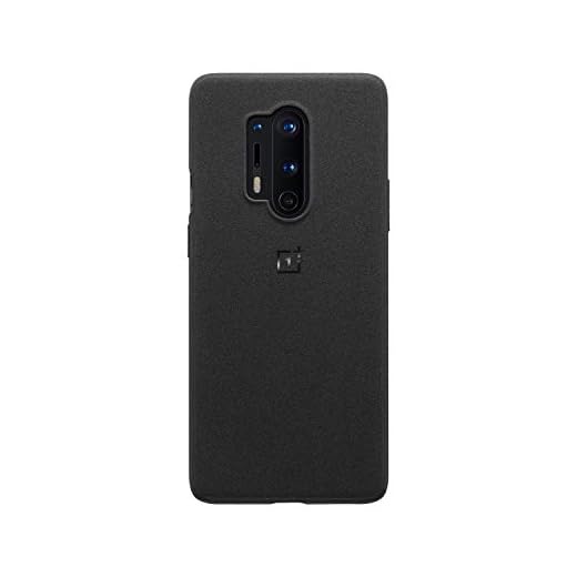 OnePlus 8 Pro skyddsfodral | Skyddsfodral | Sandstenfodral (svart)