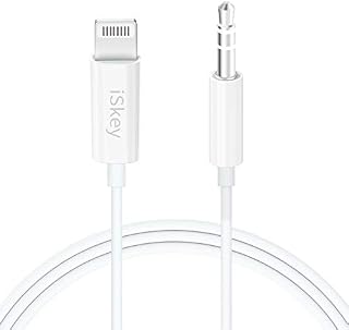 Aux Cord Compatible with iPhone, iSkey 3.5mm Aux Cable for Car Compatible