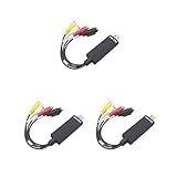  3 set di USB 2.0 VIDEO/AUDIO Converter Audio Video Adapter Easycap Capture Card