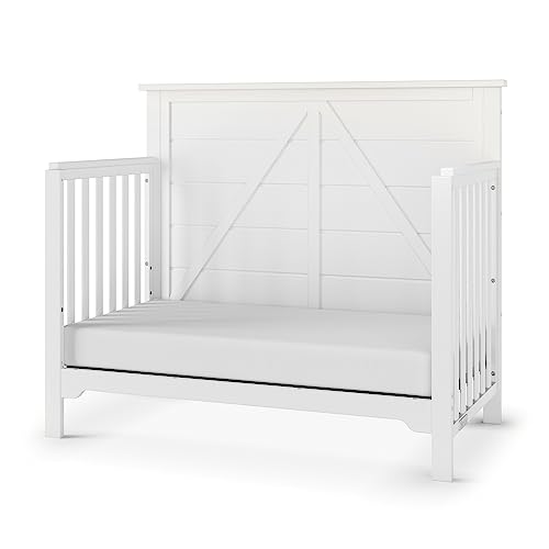 Forever Eclectic Woodland 4-In-1 Convertible Baby Crib, Brushed Cotton #TOP4