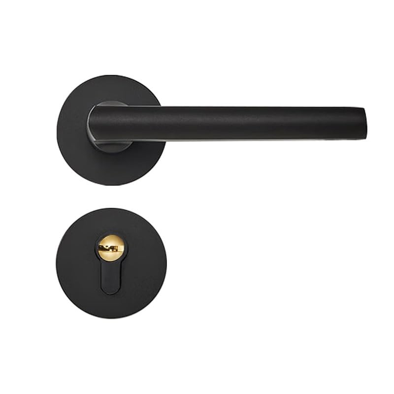Serrure de porte magnétique avec clés lot de 2 poignées béquilles