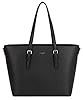David Jones - Fourre-Tout Femme Fille - Sac Porté Epaule Cuir PU Anse Longue Grande Capacité A4 Pour Cours Lycée Etudiante, Shopping et Travail - Noir #3