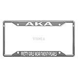 VinMea Novelty License Plate Cover Aka Pretty Girls Wear Twenty Pearls License Plate Frame,License...