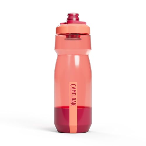 Image of CamelBak Podium Bike Squeeze Water Bottle, High Flow Easy Squeeze Design for Cycling Performance, 24oz, Mercury Blush