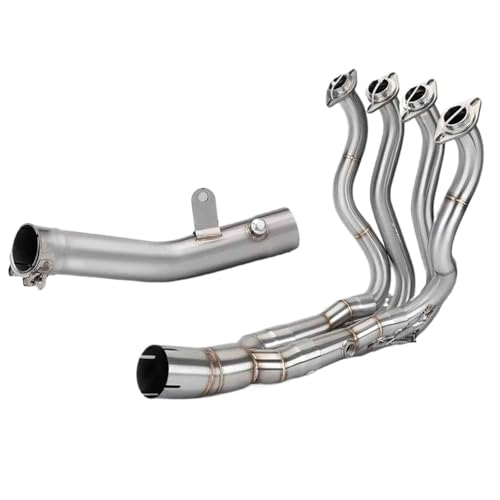 Système d'échappement Kawasaki ZX-6R 2024 raccord avant en acier brossé