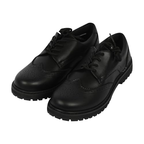 A2Z Girls Teens Ladies Brogue School University Office Shoes - SCH Shoes Brogue Black 5 UK
