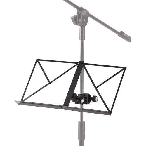 Quik Lok - Mus/003 Braccio Snodato Con Leggio Ripiegabile, Superficie 460X240 Mm, Morsetto Universale Diametro 15-35 Mm, Leggero E Pieghevole, Ideale 