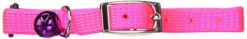 Petmate Bling Elastic Cat Collar, 3/8" X 8-10", Pink #TOP1