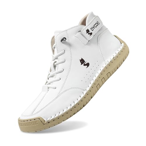Zapatos Descalzos Vogany para Hombre Transpirables ergonómicos con Soporte y diseño Minimalista (White, 41)