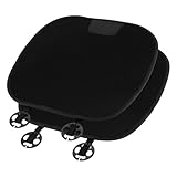 SINJEUN 2 Stück 52 x 48,5 cm Schwarz Sitzauflage Auto, Autositzauflage, Auto Sitzauflagen für PKW, LKW und Van