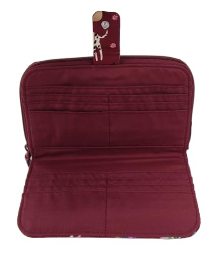 Vera Bradley Essential Tab Wallet in Cotton, Holiday Hounds4