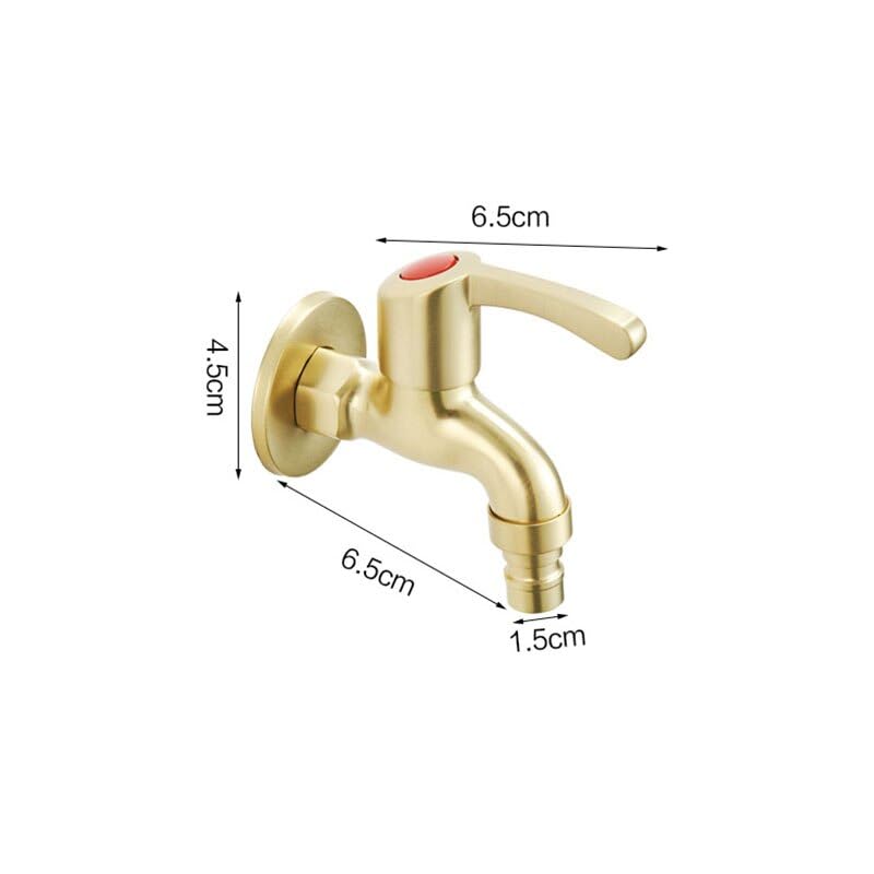 Robinet machine à laver or brossé pour optimiser l'espace buanderie et WC - 2