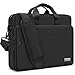 ZYB Expandable Waterproof Laptop Bag 17 17.3 Inch, Laptop Case 17 Inch for 17.3" Notebook Lenovo HP ASUS Acer Samsung MSI etc Business Briefcase Men Women with Shoulder Strap Messenger Sleeve - Black