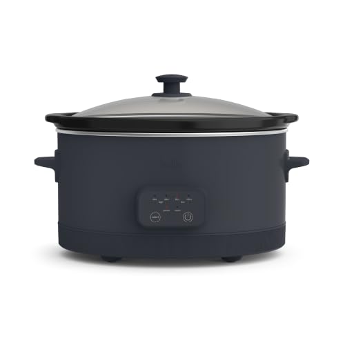 Image of bella SAVOR 6qt Programmable Non-Toxic Slow Cooker, Slate