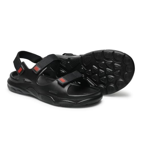 Image of YOHO Trailmark Sports Sandals for Men|Thick Sole for Shock Absorption,Adjustable Strap,Comfortable & Lightweight|Stylish Floaters for Outdoor Casual Wear Footwear - OG