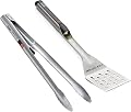 Grill Light Grilling Essential Combo Gift Set: LED Light Spatula, Tongs & Bonus GrillMat - Personalized, Engraved
