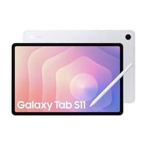 Samsung Galaxy Tab S11, AI Tablet, Wi-Fi , Lightweight Design, Multi-Modal AI Tools, DeX Connect, 256GB Storage, 12GB Memory, Long Battery Life, Silver, 3 Year Samsung Extended Warranty (UK Version)