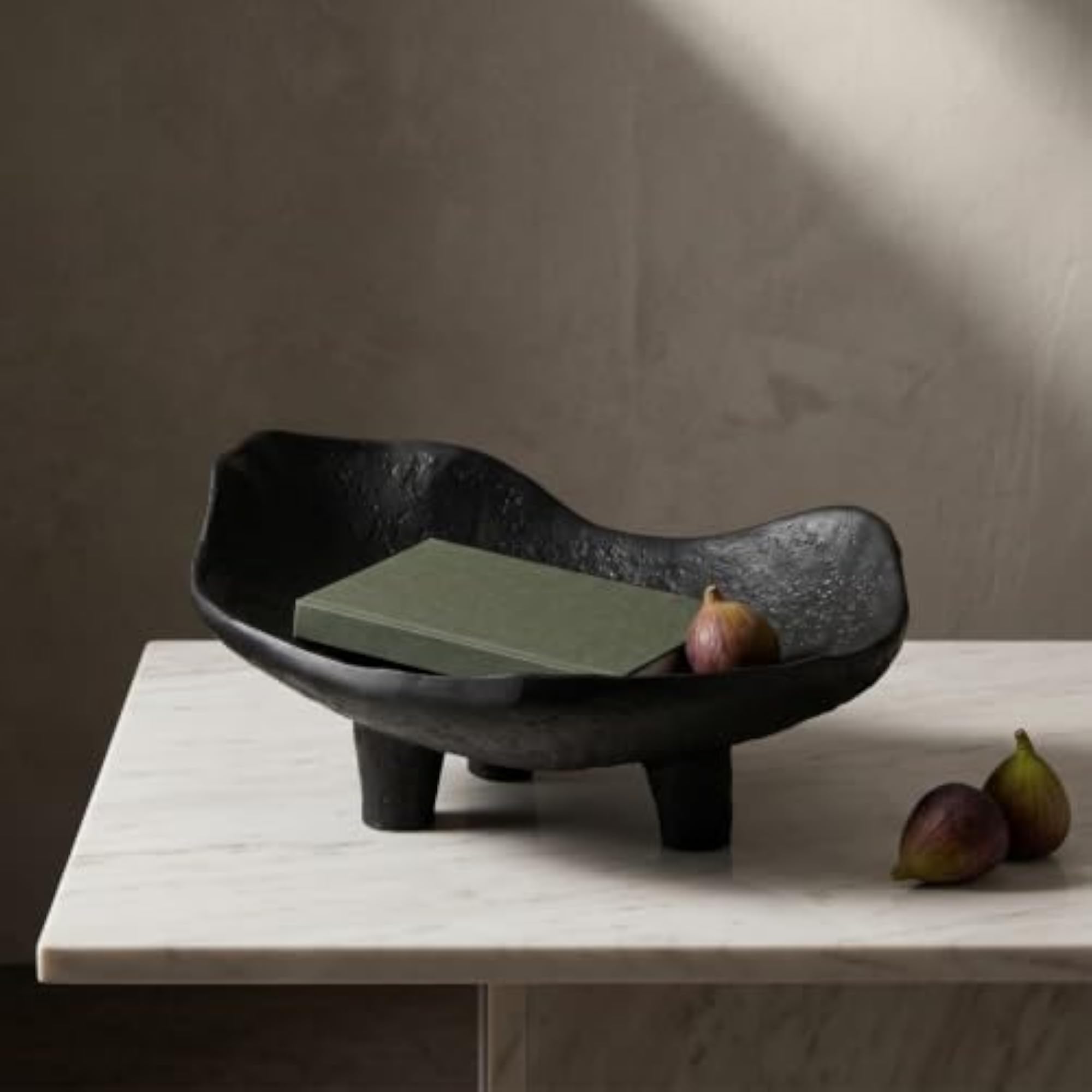 Organic Tray with Legs, Matte Decorative Tray
