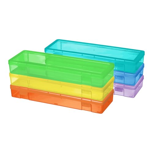 novelinks Plastic Clear Storage Containers for Organizing, Craft Storage Organizers