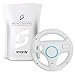 Imagen de SMARDY Volante de Carreras Blanco Racing Wheel Compatible con Nintendo Wii U Remote Controller para Mario Kart Game
