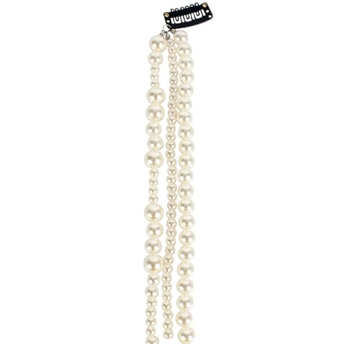 Chaîne de cheveux dreadlocks anti-glisse à clip et perles brillantes