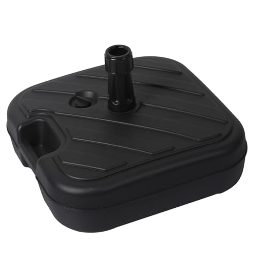 Livhome 22L Heavy Duty Parasol Base, Water-Filled Umbrella Base, Durable Parasol Stand, Ideal Garden and Patio Storage Solution for Stabilizing Umbrellas and Parasols (Black)