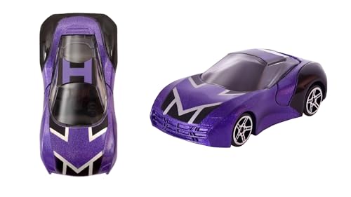 Image of Marvel Go Collection | Knight Speed | Hawkeye | 1:64 Diecast Toy Car | Ages 3 and Up | Collect Them All, Blue