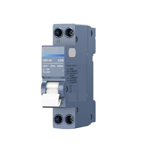 Interruptor disyuntor magnetotermico 1P+N con proteccion automatica de 20A