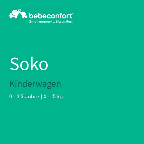 Bebeconfort Soko Superkompakter Kinderwagen, 0 Monate bis 3,5 Jahre, 0-15 kg, Shadow Block