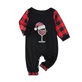 Weihnachts Pyjama Familie Set Schlafanzug lustig Weihnachtsoutfit Familien Weihnachtspyjama für...