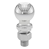 CURT 40039 Chrome Trailer Hitch Ball, 12,000 lbs, 2-5/16-Inch Diameter, 1 x 2-1/4-Inch Shank