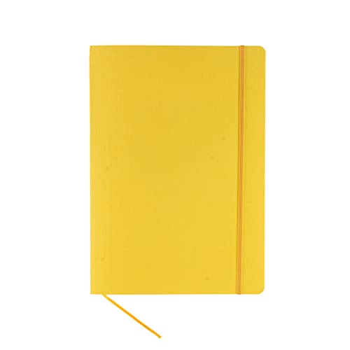 Carnet de notes Fabriano Ecoqua Plus A4 Jaune quadrillé pour l'écriture et le dessin technique
