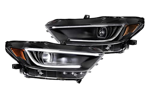 Morimoto XB LED Headlight Housing Upgrade, Fits 2015-2017 Ford Mustang / GT350, Plug and Play Replacement, DOT Approved LED Assembly with Switchback Sequential Turn Signals & UV Coated Lens (1x LF410)