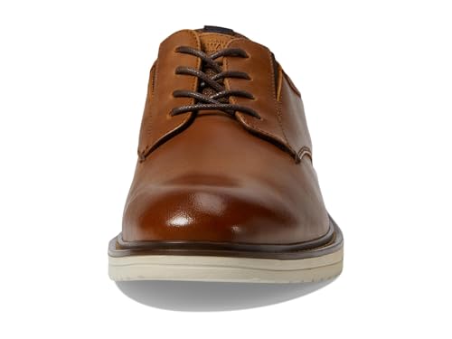 Image of Nunn Bush Griff Plain Toe Oxford Lightweight and Comfortable for All Occasions Leather Lace Up