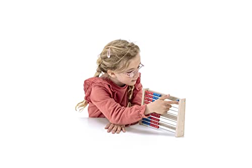 WISSNER® aktiv Lernen- Rechenrahmen rot/blau - RE-Wood® (Packung mit 2)