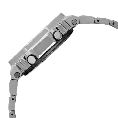 Image of Casio G-Shock GM-B2100AD-2ADR Bluetooth Analog-Digital Blue Dial Men Watch Silver Stainless Steel Strap (G1563)