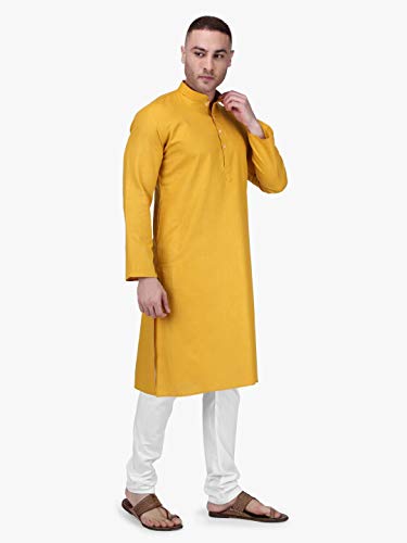 Image of Rajubhai Hargovindas Men's Premium Cotton Solid Kurta