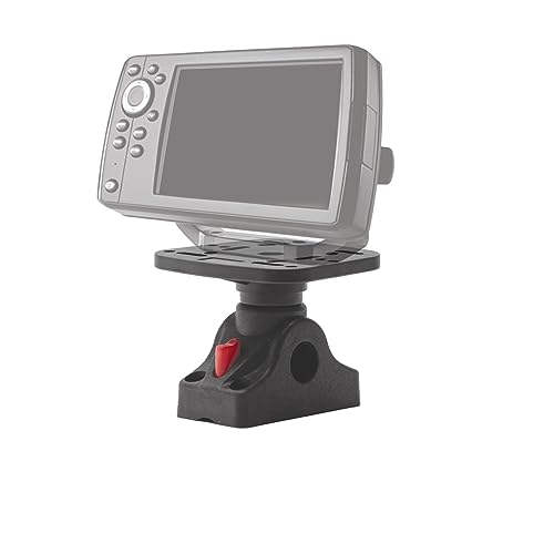 Image of Extreme Max 3006.8664 Universal Fish Finder Head Unit Boat /Fishing Rod Holder Mount with Fixed Bracket (Square Mount)