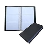 mkemka Visitenkarten aufbewahrung für 120 Karten PU-Leder Visitenkartenmappe Visitenkartenbox für Kundenkarten Kreditkarten Visitenkartenbuch visitenkartenmappe