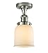 Innovations 517-1CH-PN-G51 1 Light Semi-Flush Mount, Polished Nickel