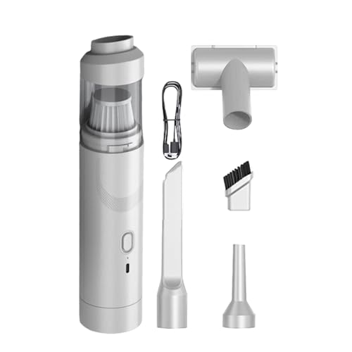 Small Car Vacuum - Compact High Power | 19000pa Cordless Rechargeable with Cord, Bag and Attachments, Compact Car Accessories, Portable Mini Vac for Auto Detailing and Interior Cleaning