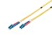 Produktbild DIGITUS LWL Patch-Kabel OS2 - 7 m LC auf LC Glasfaser-Kabel - LSZH - Duplex Singlemode 09/125µ - 10 GBit/s - Gelb